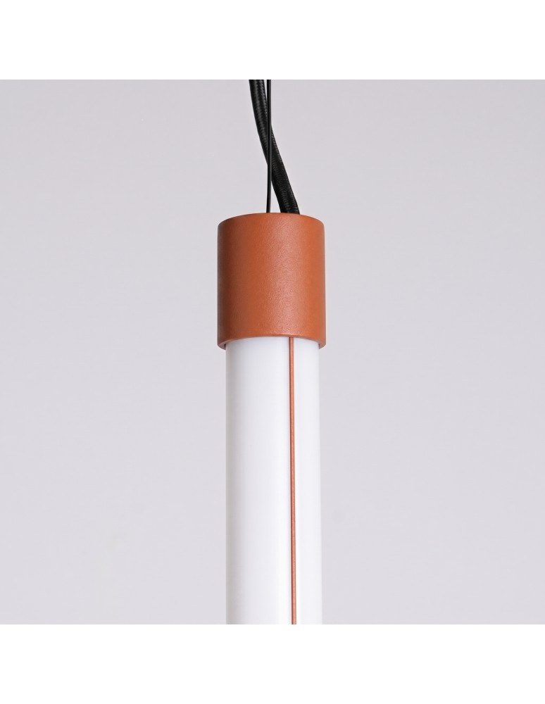 Thoro Lampa wisząca TRANG 75 ochra czerwona LED 3000K TH.848