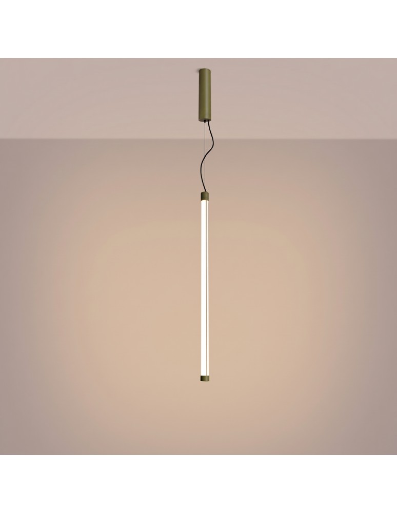 Thoro Lampa wisząca TRANG 75 zielona oliwka LED 3000K TH.853