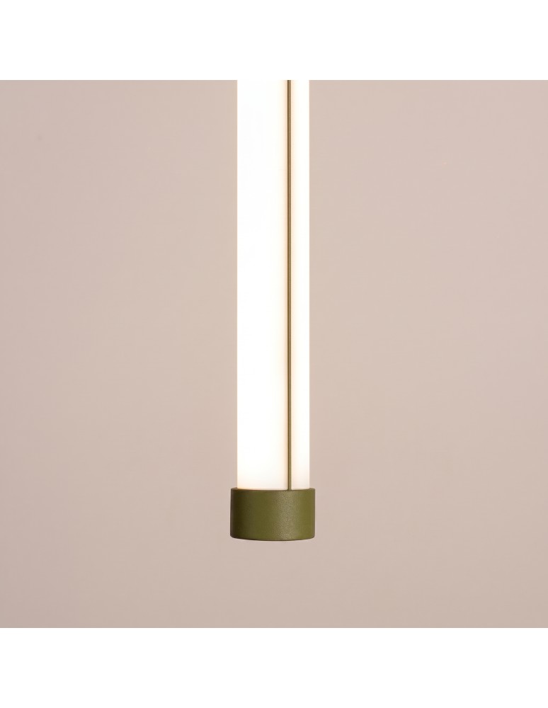 Thoro Lampa wisząca TRANG 75 zielona oliwka LED 3000K TH.853