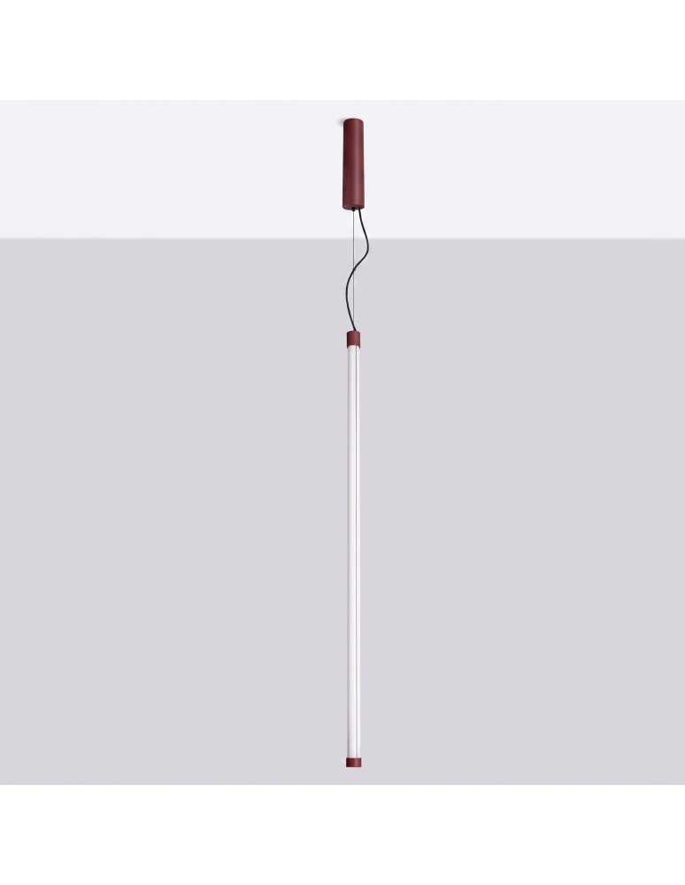 Thoro Lampa wisząca TRANG 100 burgund LED 3000K TH.859