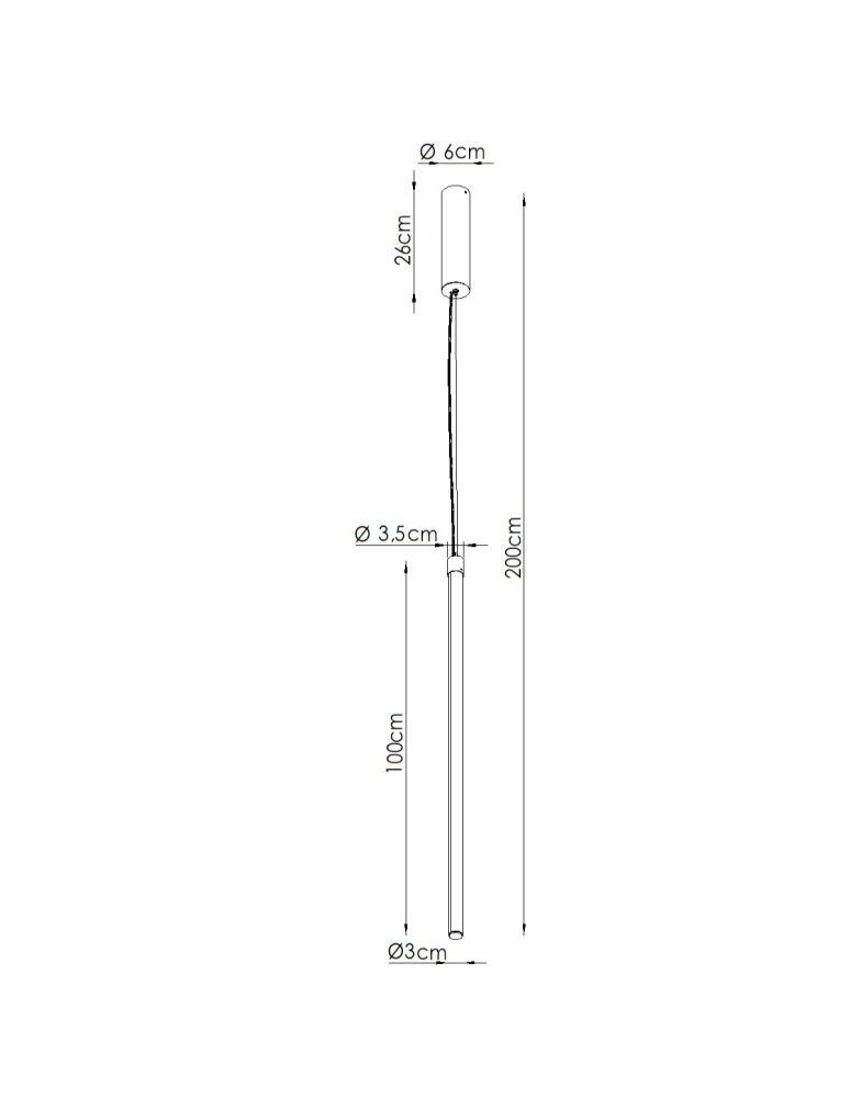 Thoro Lampa wisząca TRANG 100 ochra czerwona LED 3000K TH.863