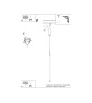 Thoro Lampa wisząca TRANG 100 różowa LED 3000K TH.864