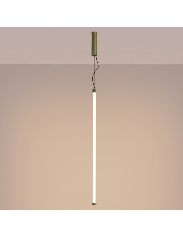 Thoro Lampa wisząca TRANG 100 zielona oliwka LED 3000K TH.868