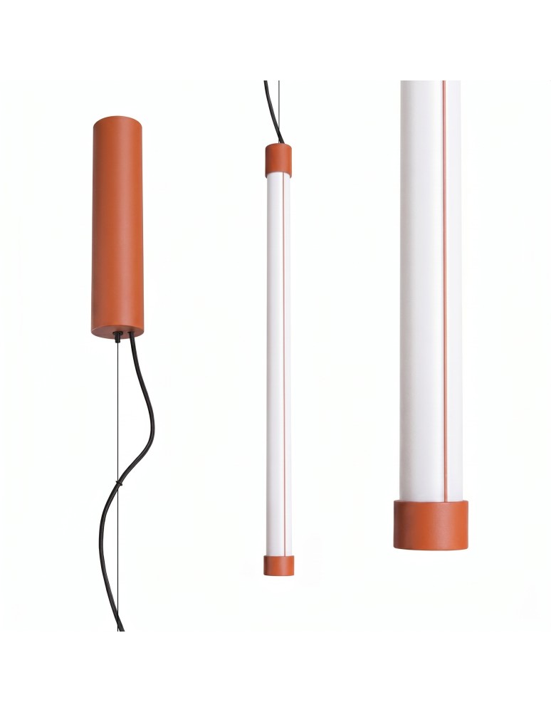 Thoro Lampa wisząca TRANG 50 ochra czerwona LED 4000K TH.878