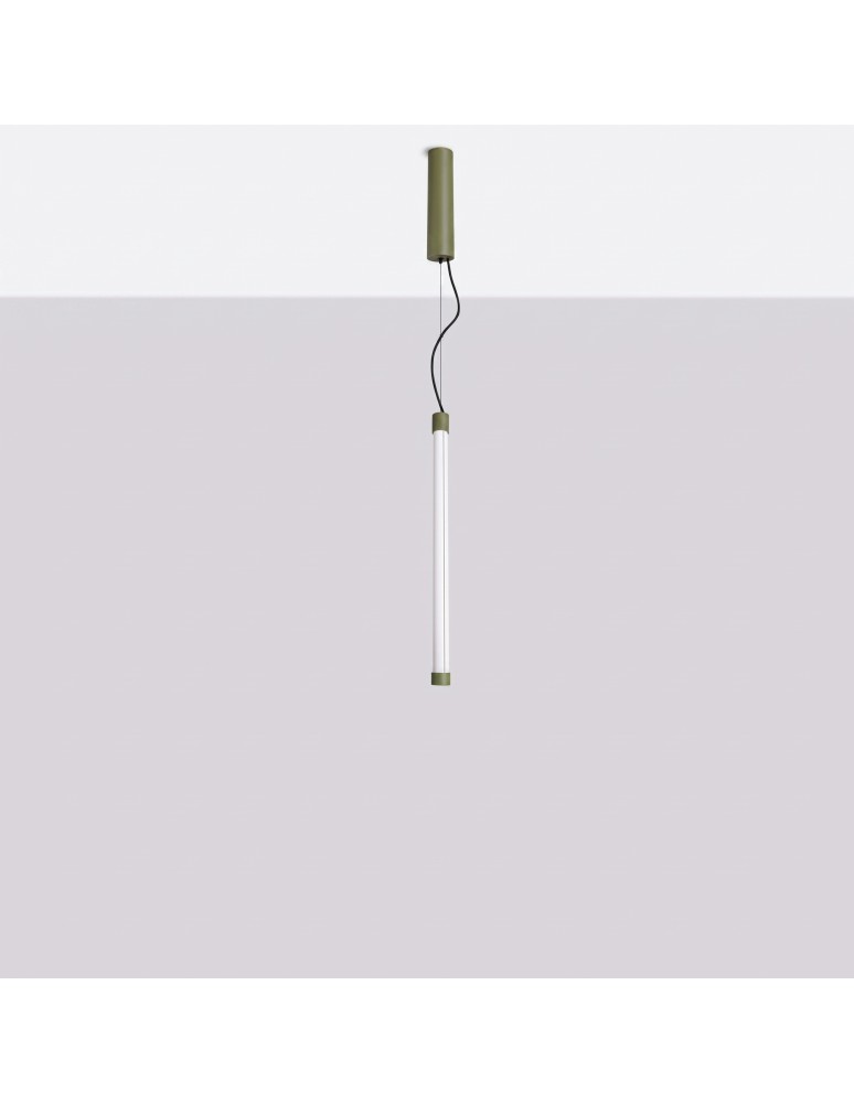 Thoro Lampa wisząca TRANG 50 zielona oliwka LED 4000K TH.883