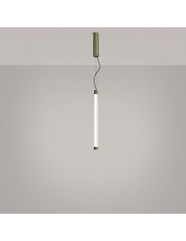 Thoro Lampa wisząca TRANG 50 zielona oliwka LED 4000K TH.883