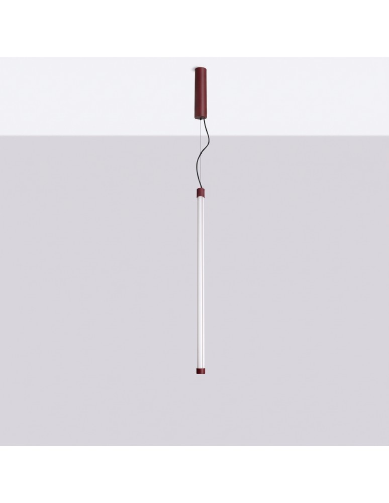 Thoro Lampa wisząca TRANG 75 burgund LED 4000K TH.889
