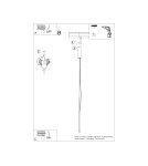 Thoro Lampa wisząca TRANG 75 mocca LED 4000K TH.892