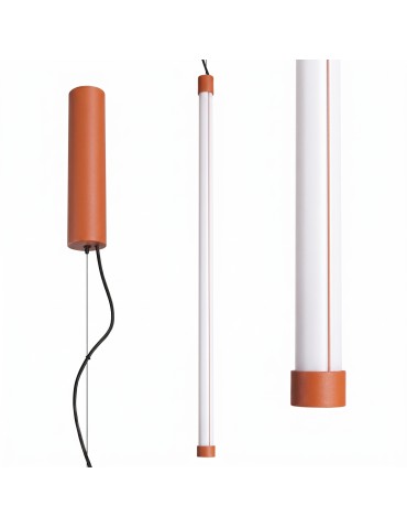 Thoro Lampa wisząca TRANG 75 ochra czerwona LED 4000K TH.893
