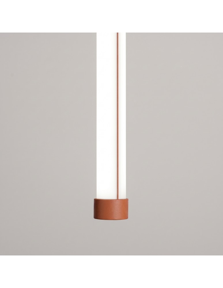 Thoro Lampa wisząca TRANG 75 ochra czerwona LED 4000K TH.893