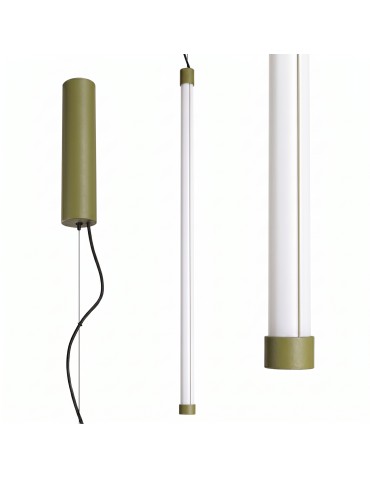 Thoro Lampa wisząca TRANG 75 zielona oliwka LED 4000K TH.898