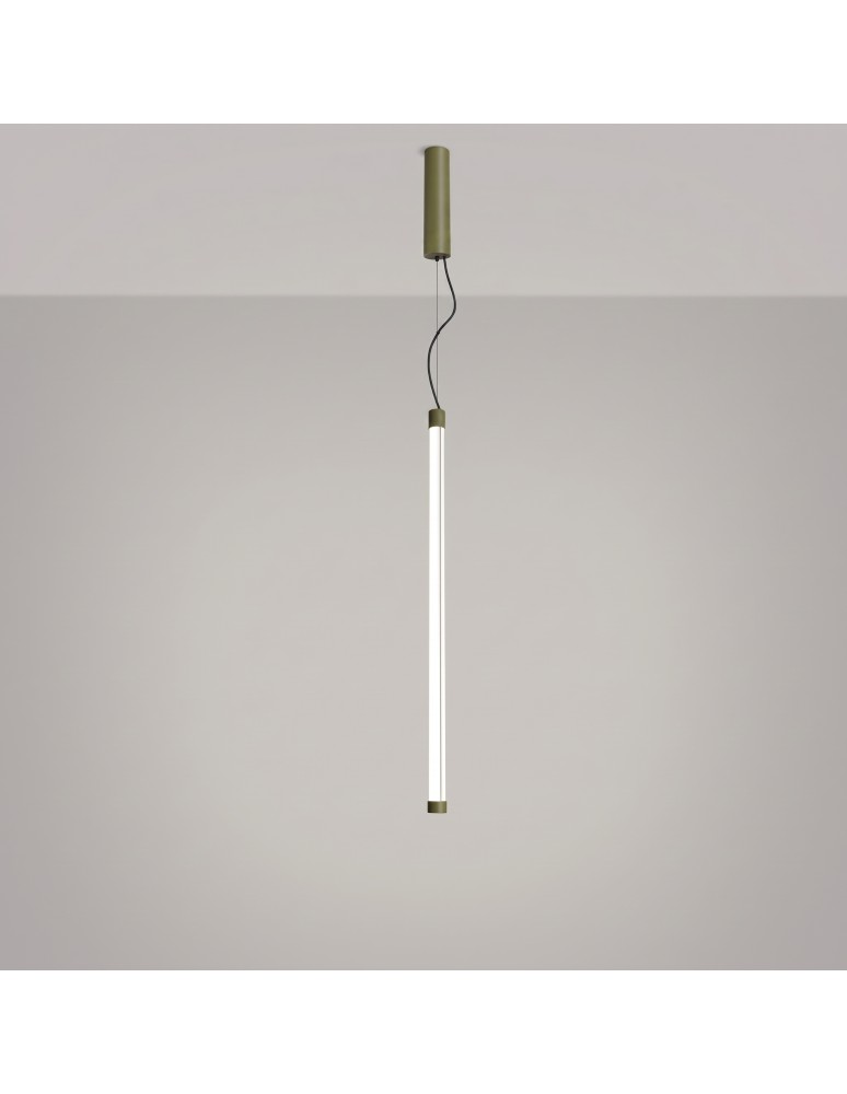Thoro Lampa wisząca TRANG 75 zielona oliwka LED 4000K TH.898