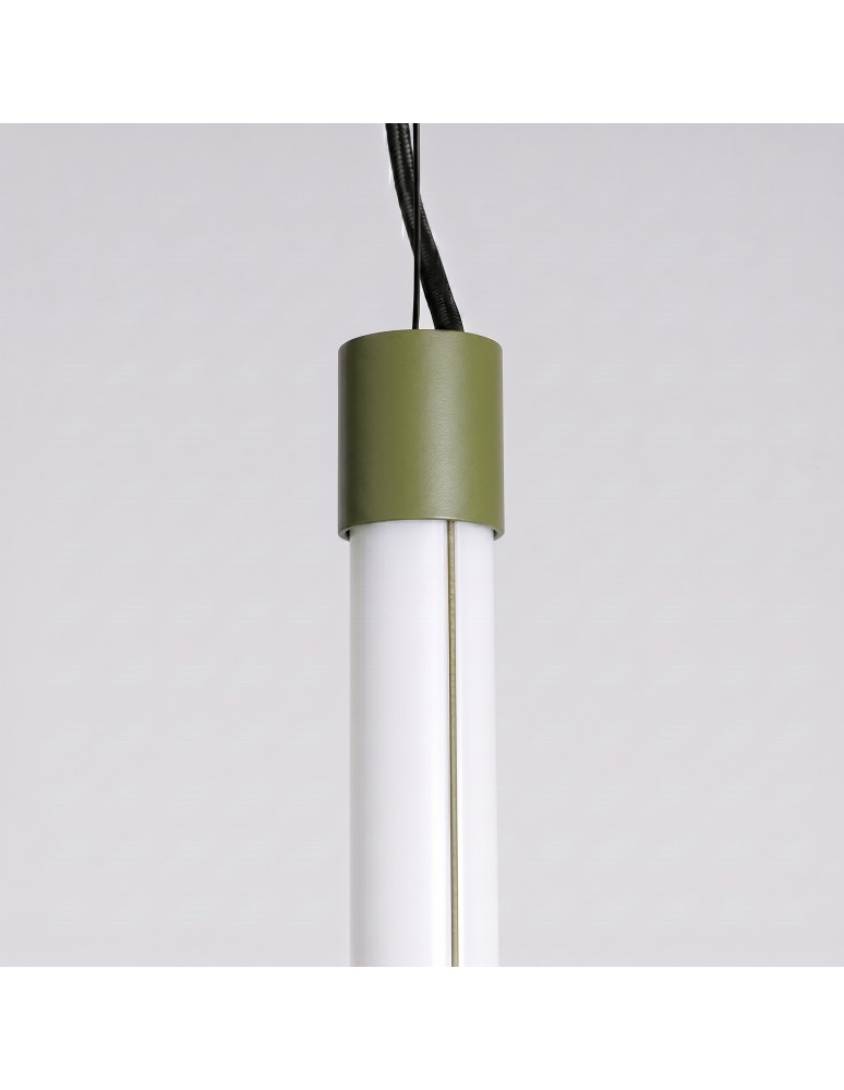 Thoro Lampa wisząca TRANG 75 zielona oliwka LED 4000K TH.898