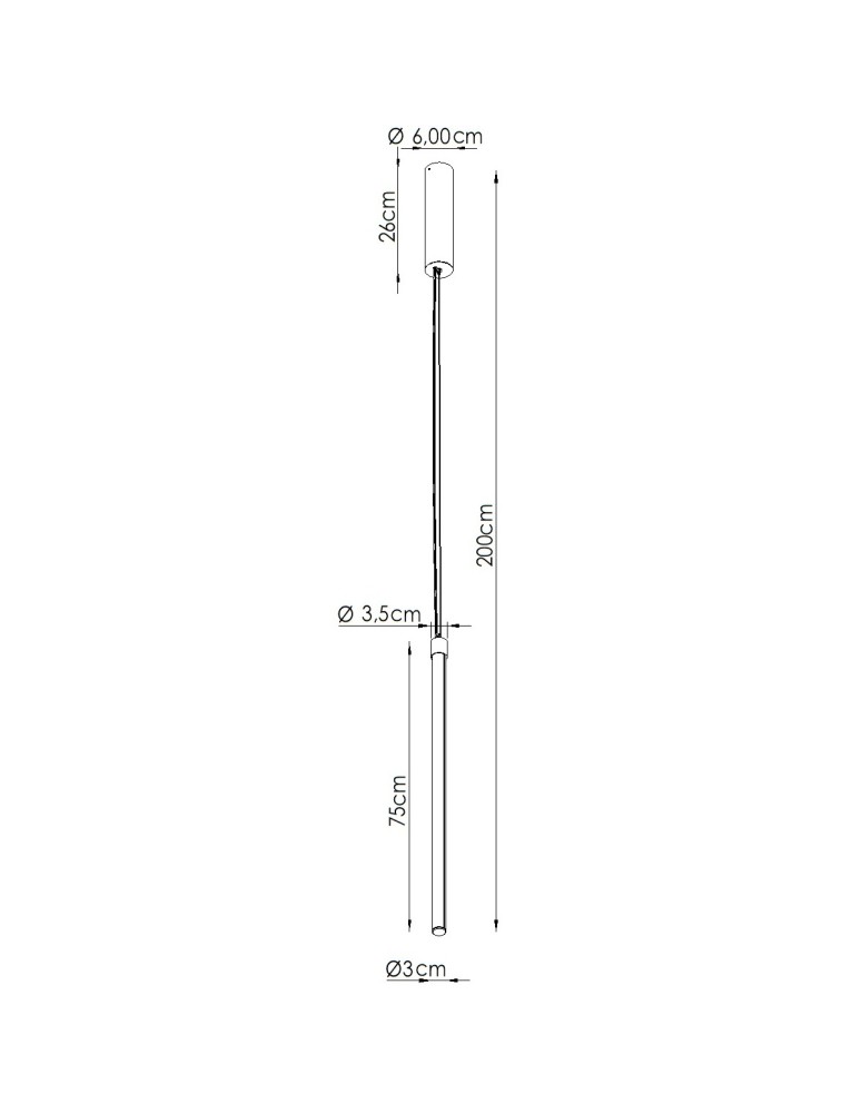 Thoro Lampa wisząca TRANG 100 mocca LED 4000K TH.907