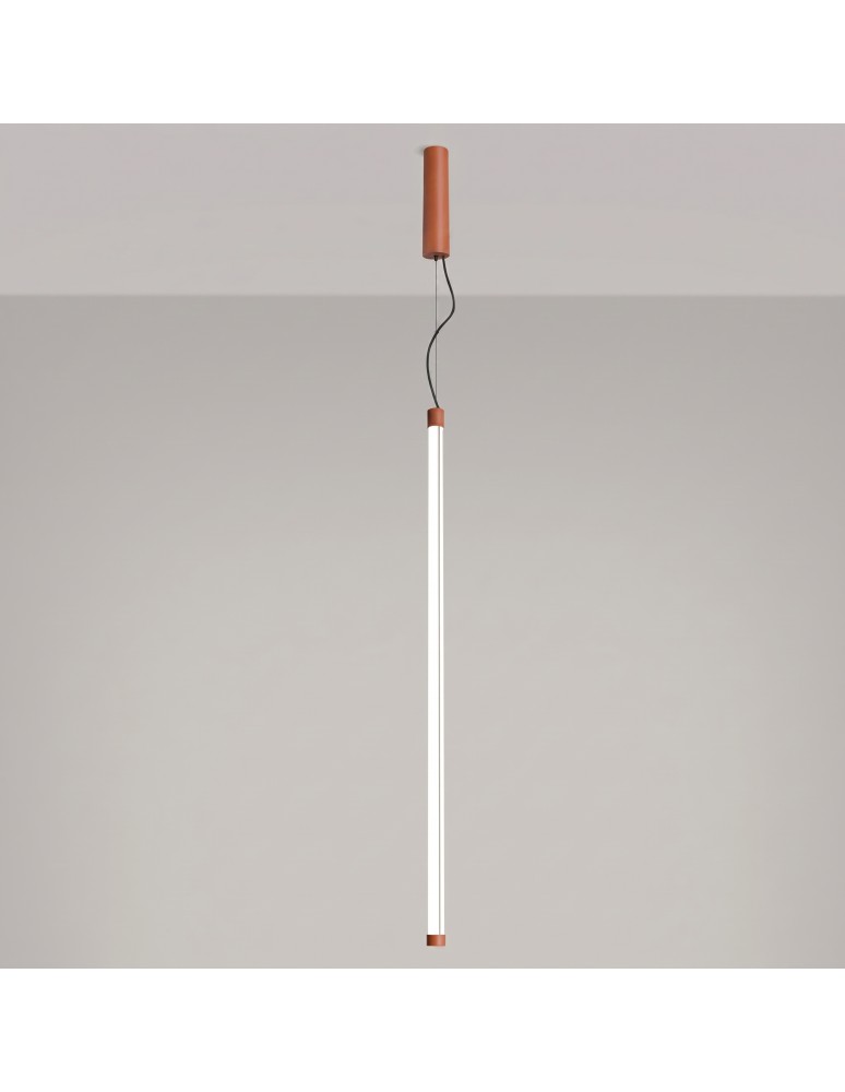 Thoro Lampa wisząca TRANG 100 ochra czerwona LED 4000K TH.908
