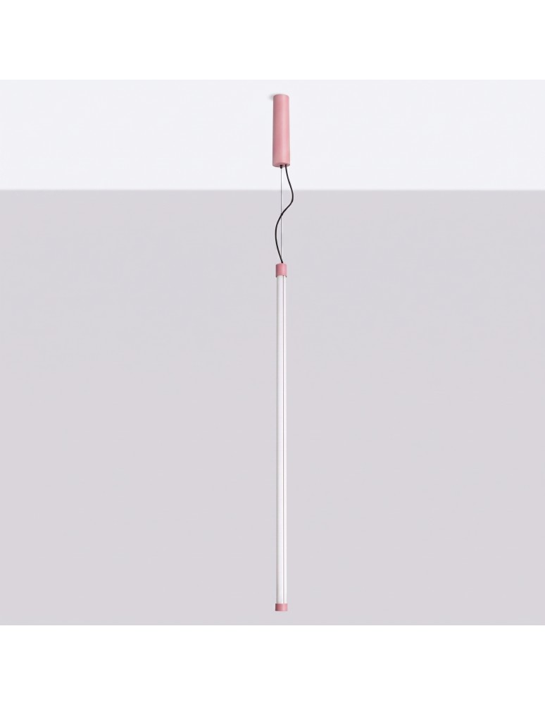 Thoro Lampa wisząca TRANG 100 różowa LED 4000K TH.909