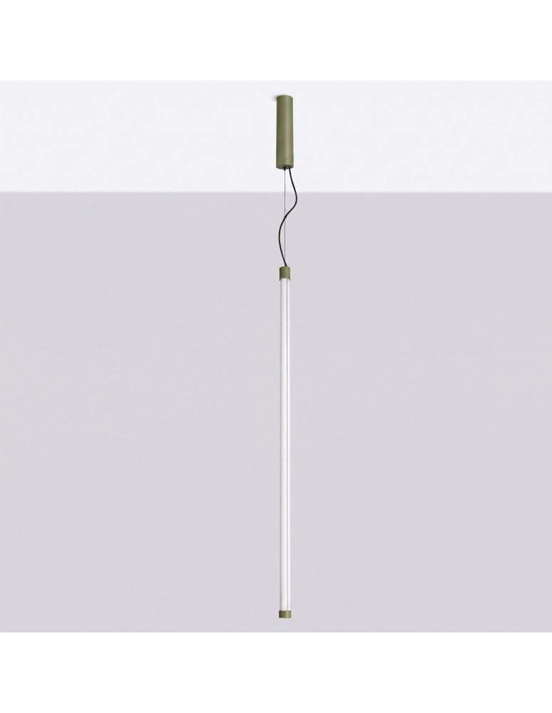 Thoro Lampa wisząca TRANG 100 zielona oliwka LED 4000K TH.913