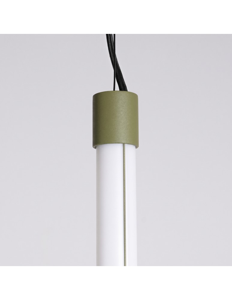 Thoro Lampa wisząca TRANG 100 zielona oliwka LED 4000K TH.913
