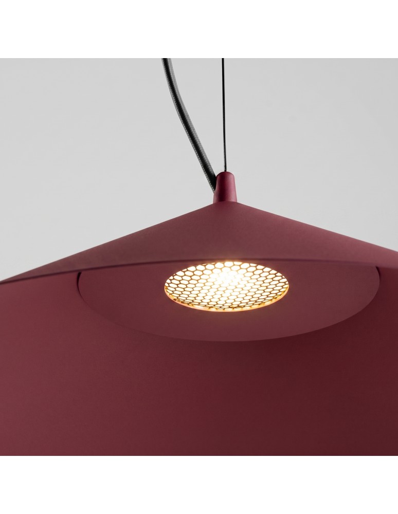 Thoro Lampa wisząca FINT burgund LED 3000K TH.949