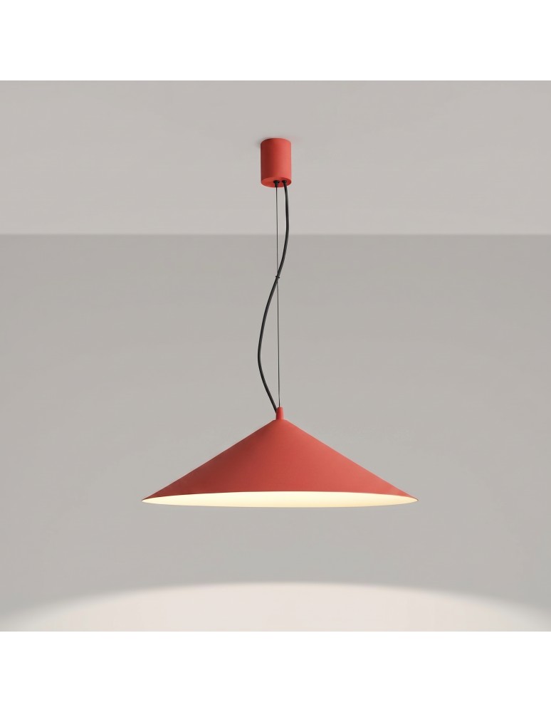 Thoro Lampa wisząca FINT czerwona LED 3000K TH.951
