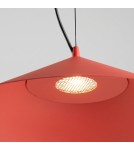 Thoro Lampa wisząca FINT czerwona LED 3000K TH.951