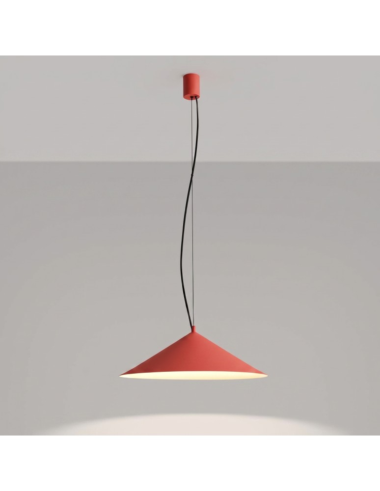 Thoro Lampa wisząca FINT czerwona LED 3000K TH.951
