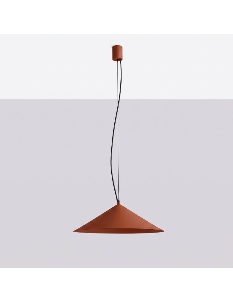 Thoro Lampa wisząca FINT ochra czerwona LED 3000K TH.953