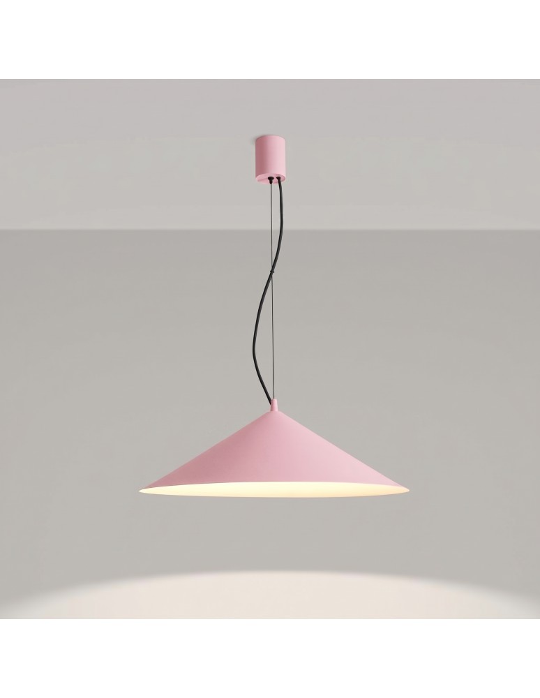 Thoro Lampa wisząca FINT różowa LED 3000K TH.954