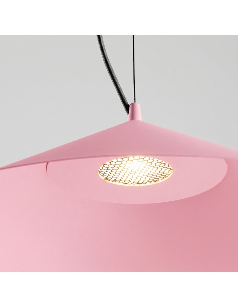 Thoro Lampa wisząca FINT różowa LED 3000K TH.954
