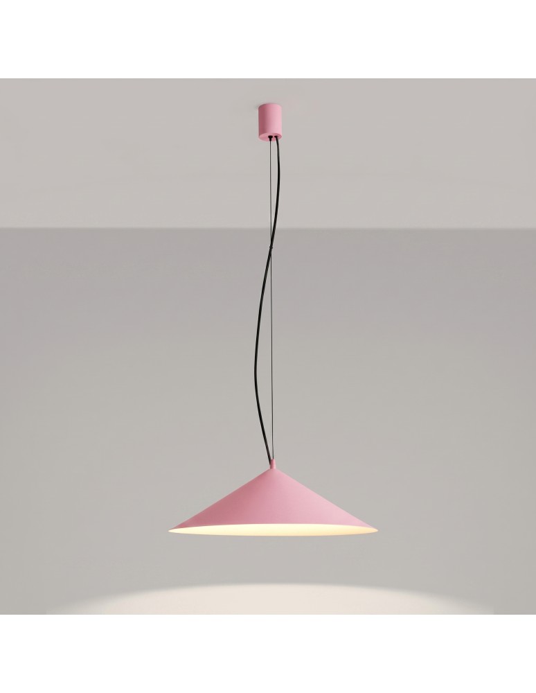 Thoro Lampa wisząca FINT różowa LED 3000K TH.954