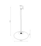 Thoro Lampa wisząca FINT ultramaryna LED 3000K TH.957
