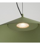 Thoro Lampa wisząca FINT zielona oliwka LED 3000K TH.958
