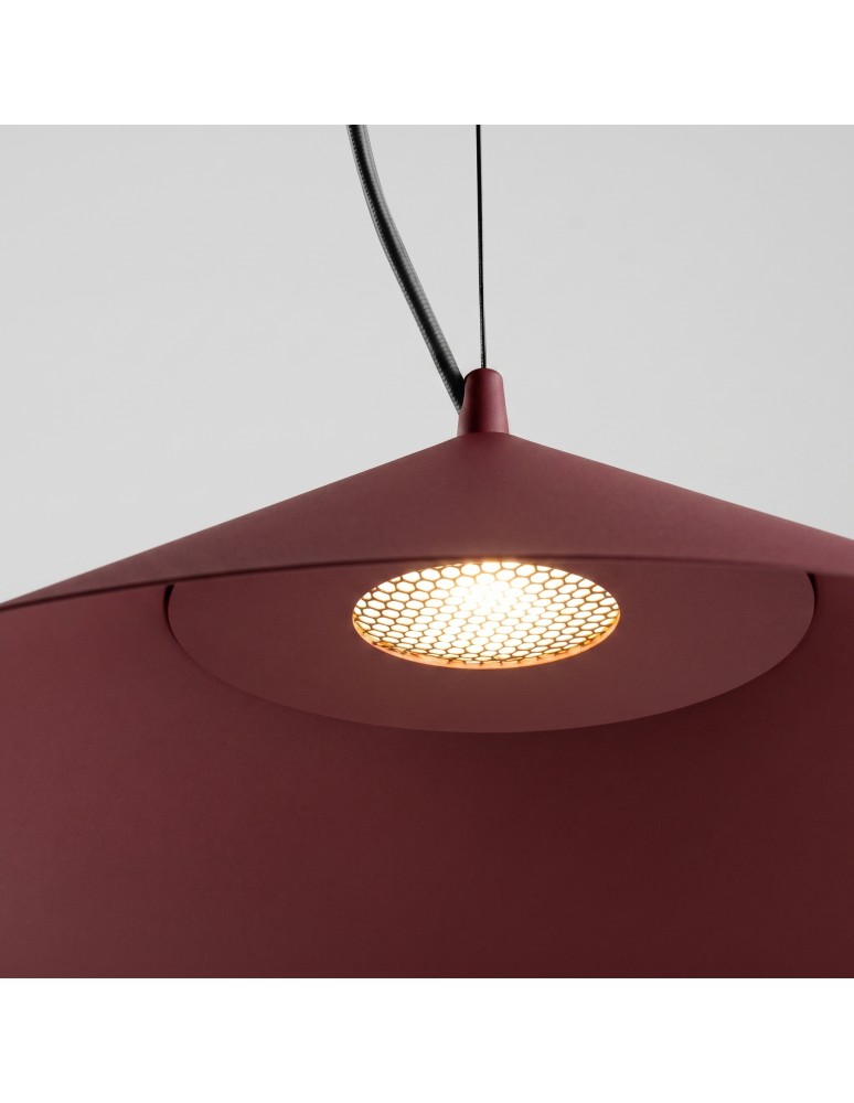 Thoro Lampa wisząca FINT burgund LED 4000K TH.964