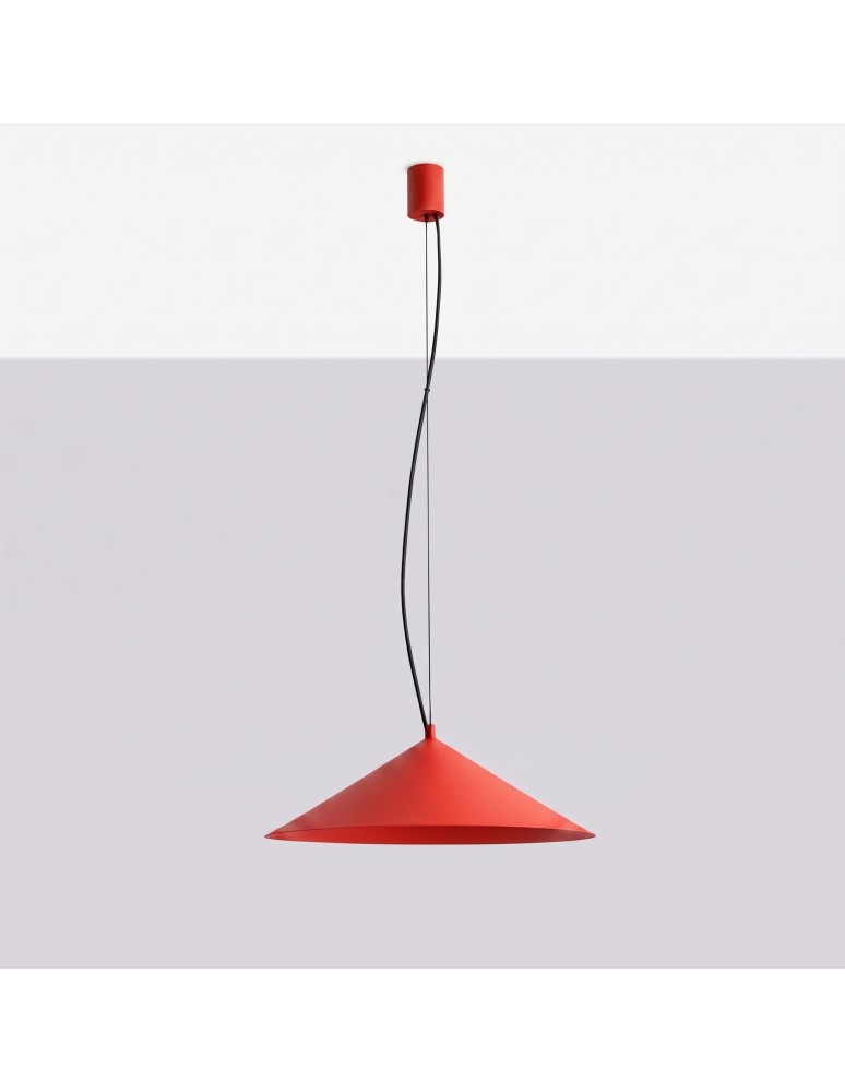 Thoro Lampa wisząca FINT czerwona LED 4000K TH.966
