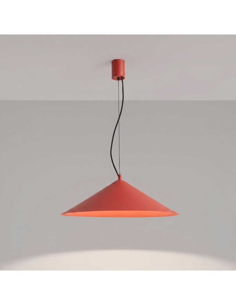 Thoro Lampa wisząca FINT czerwona LED 4000K TH.966