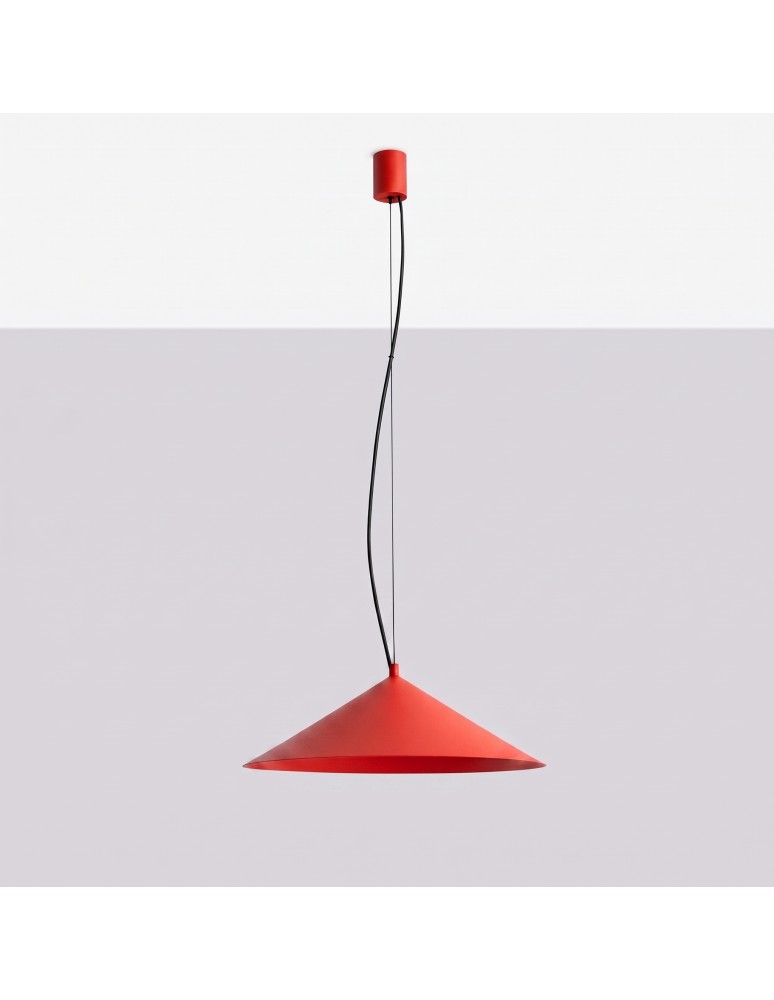 Thoro Lampa wisząca FINT czerwona LED 4000K TH.966