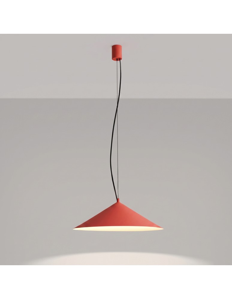Thoro Lampa wisząca FINT czerwona LED 4000K TH.966