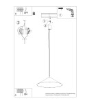 Thoro Lampa wisząca FINT mocca LED 4000K TH.967