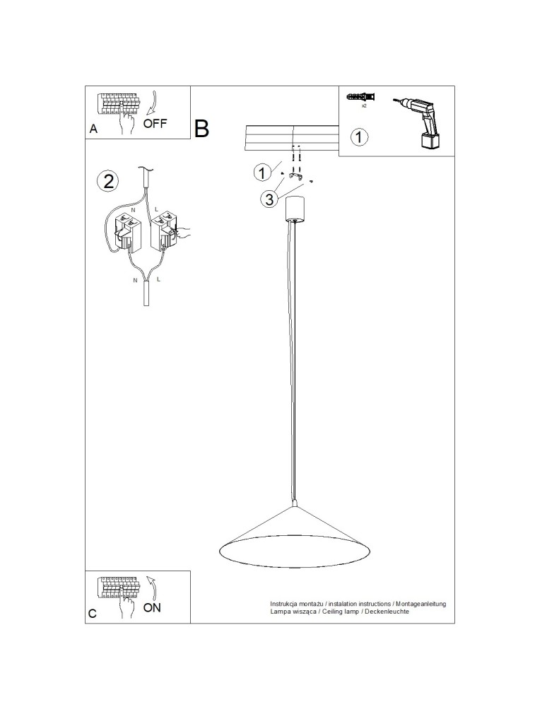 Thoro Lampa wisząca FINT mocca LED 4000K TH.967