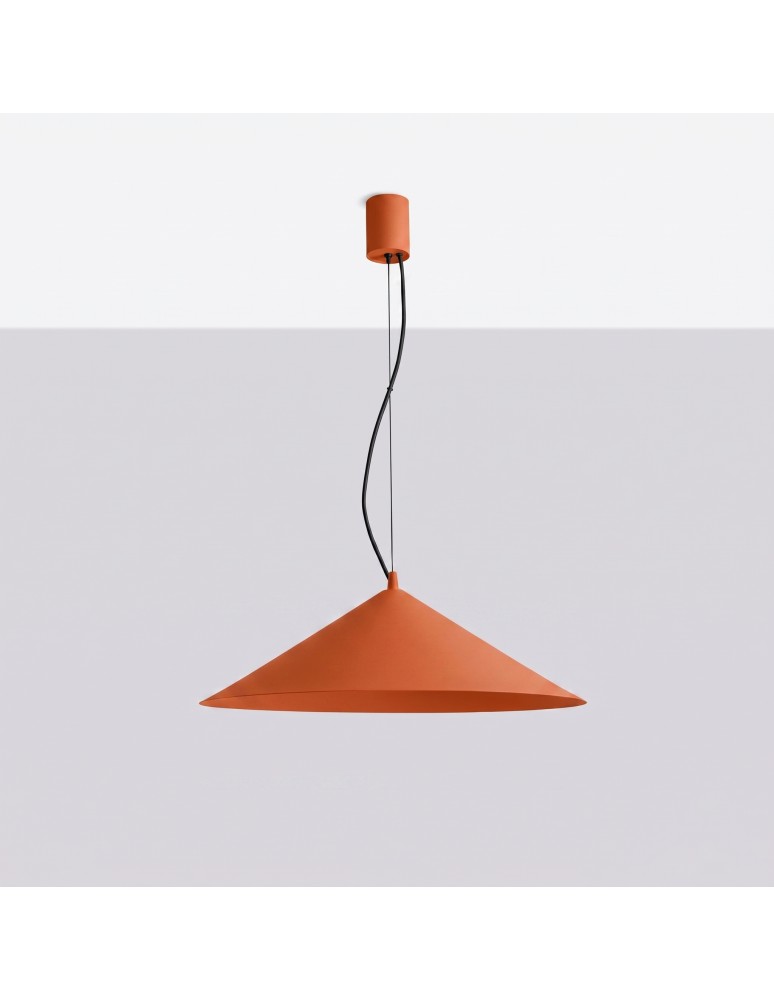 Thoro Lampa wisząca FINT ochra czerwona LED 4000K TH.968
