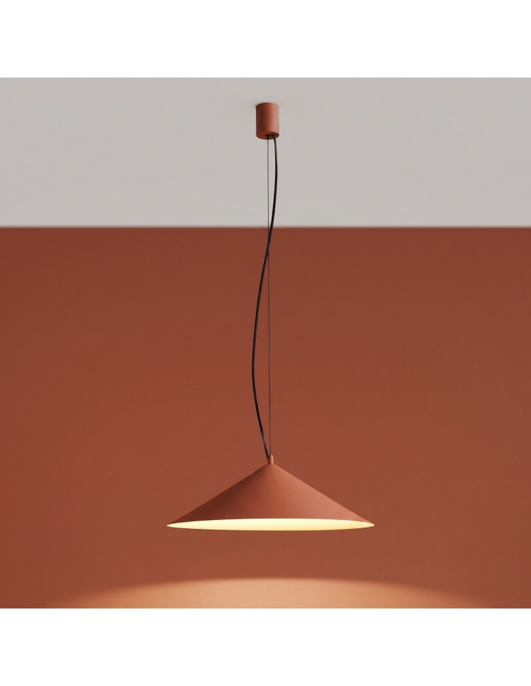 Thoro Lampa wisząca FINT ochra czerwona LED 4000K TH.968