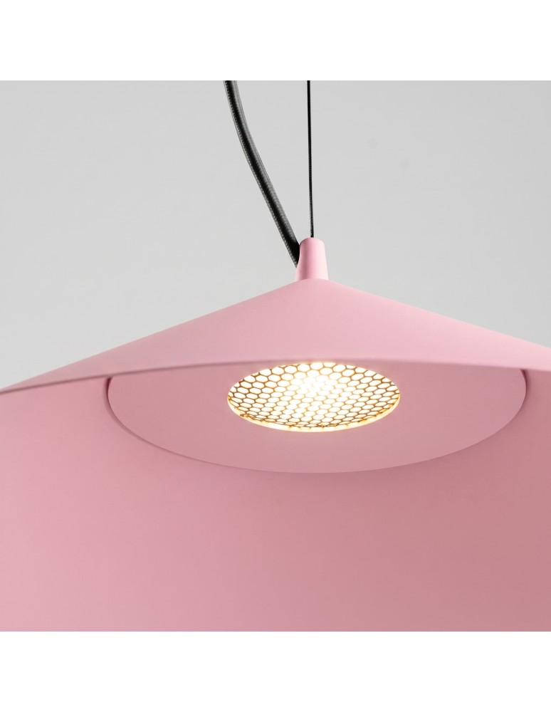 Thoro Lampa wisząca FINT różowa LED 4000K TH.969