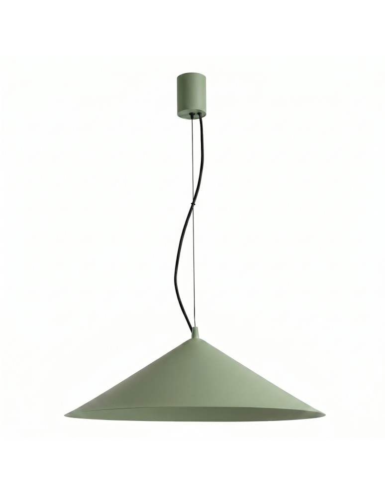 Thoro Lampa wisząca FINT zielona oliwka LED 4000K TH.973