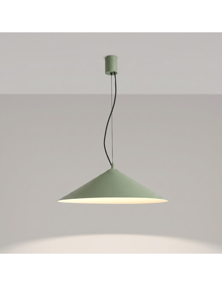 Thoro Lampa wisząca FINT zielona oliwka LED 4000K TH.973