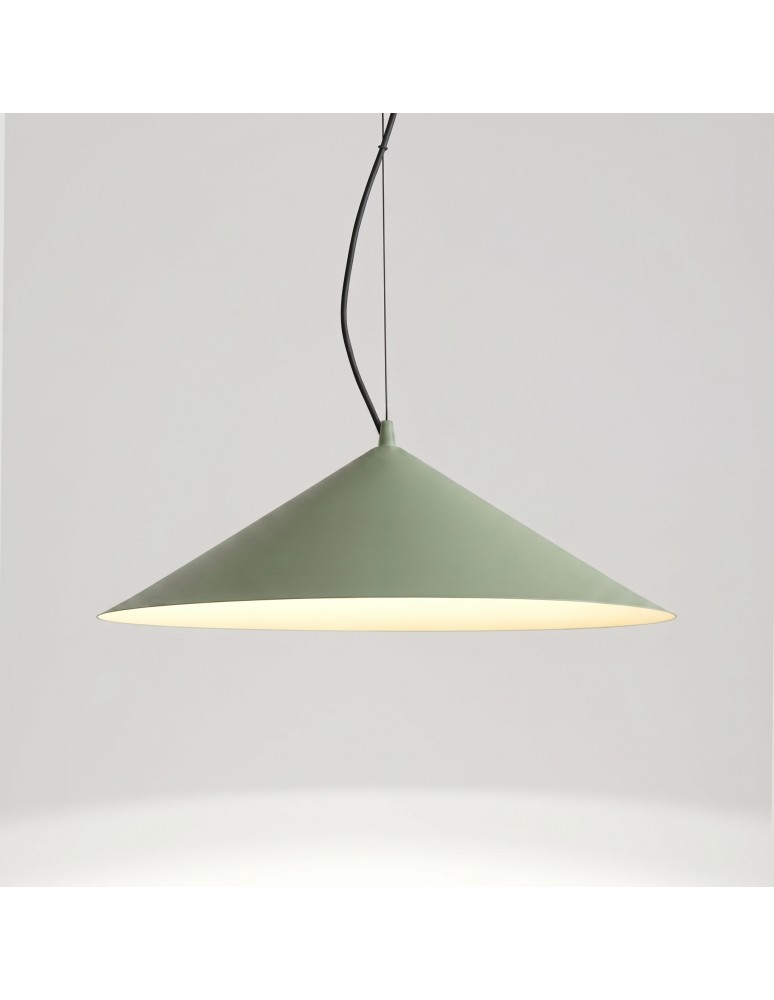 Thoro Lampa wisząca FINT zielona oliwka LED 4000K TH.973