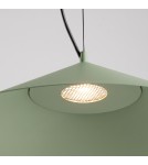 Thoro Lampa wisząca FINT zielona oliwka LED 4000K TH.973