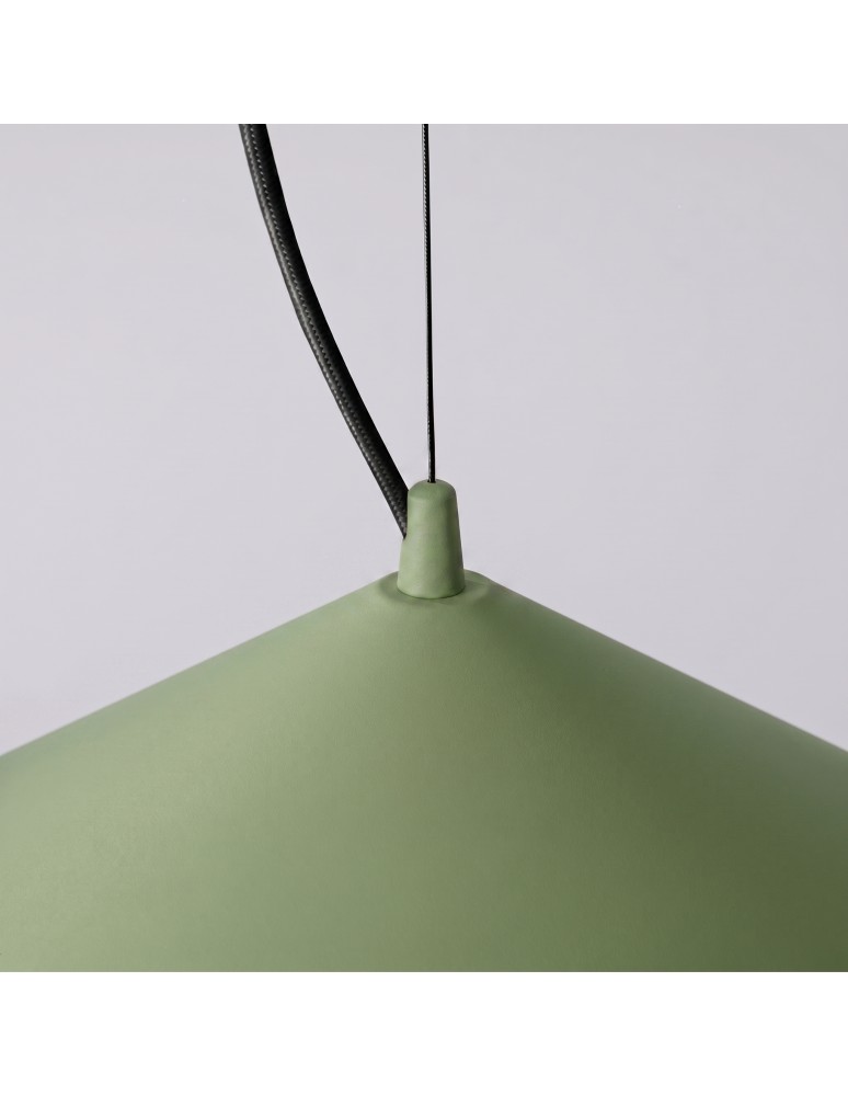 Thoro Lampa wisząca FINT zielona oliwka LED 4000K TH.973