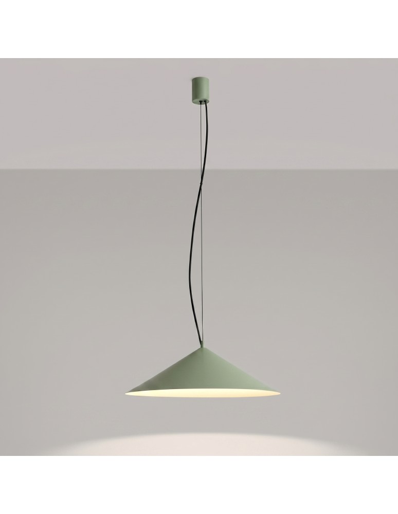 Thoro Lampa wisząca FINT zielona oliwka LED 4000K TH.973