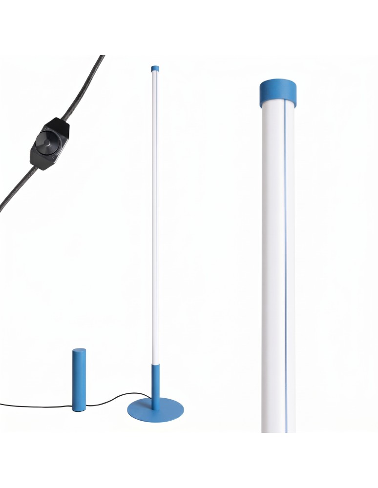 Thoro Lampa podłogowa TRANG błękitna 3000K TH.992