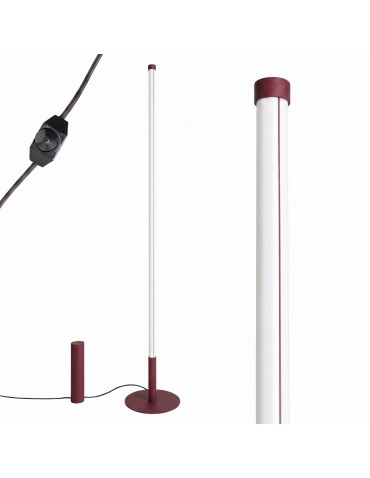 Thoro Lampa podłogowa TRANG burgund 3000K TH.994